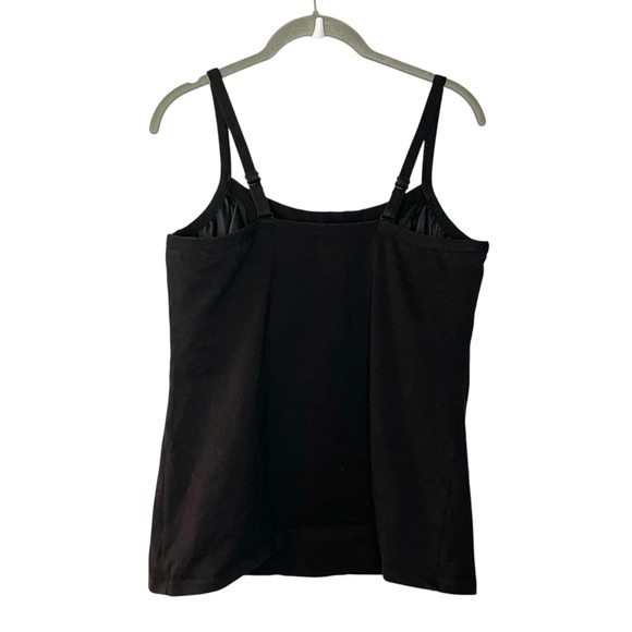 Bravissimo Non Padded Tank Top With Built-In Bra Underwire Cami Solid Black 36G - Picture 2 of 6